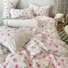 Наборы постельных принадлежностей INS Blogger Bedge Linen Peedset Cover Set Set Seat Sheet Sheet Girls Kids Comforter