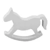 Garden Decorations Wooden Rocking Horse Trojan Wedding Ornament Baby Kids Room Party Decor Home Crafts Desktop Ornaments Office Accessories