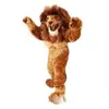 Super schattige Lion Mascot Costuums Halloween Fancy Party Dress Coulne Character Carnival Kerstmis Pasenreclame Verjaardagsfeestje Kostuum