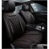 Car Seat Covers Fit Interior Accessory Ers For Fiveseat Sedan Durable Pu Leather Fl Set Suv Motive Drop Delivery Mobiles Motorcycles Dh6Hv