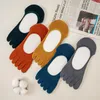 Men's Socks Five-finger Men's Cotton Spring And Summer Invisible Mesh Breathable 5 Toe