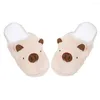 Pantoufles d'hiver en peluche pour femmes et hommes, joli cochon de dessin animé, pantoufles chaudes en peluche, chaussures de maison pour filles, sol doux, cadeau pour Couple amoureux