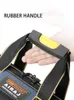 도구 백 Airaj 도구 가방 방수 공구 백 조절 가능한 어깨 끈에 접을 수있는 내구성 내구성 내구성 전기 가방 230509