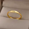 Band Rings Angel Number Rings for Women Gold Plated Stainless Steel Engraved Finger Ring 2023 Trend Aesthetic Wedding Jewerly anillos mujer Z0509