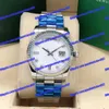 5 Modeller 128235 unisex Watch 36mm White Diamond Dial 128239 128238 Gold Men's Watch Asia 2813 Rörelsemekanisk automatisk klocka Kvinnokur Sapphire Glass