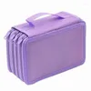 20pcs/lots 72 Holders 4 Layers Handy School Pencils Case Large Capacity Colored Pencil Bag For Student Gift Art Supplies