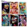 Stitch Ever Moment Diamond Painting Colorful Woman Wall Decoration Full Square Round Resin Drill Handmade Artwork Embroidery ASF2233