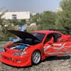 Diecast Model Welly 1/24 Nissan Silvia S15 Refit Wide Body Car Model Diecasts Metal Toy Performance Sports Car Model High Simulation Kids Gift 230509