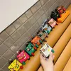 Keychains Lanyards Handmade Mini Tiny PU Leather Handbag Decoration Pendant Bag Earphone Case Trendy Key Charm Miniature Purse Support consignment 230508