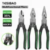 Tang Multifunctional Universal Pliers Wire Cutter 60CRV Professional Diagonal Side Cutters Hand Tools Long Nose Plier Electrician