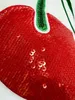 Damen TShirt Hochwertiges besticktes Cherry Bead Slices Kurzarm T-Shirt 230508