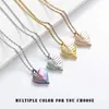 Pendentif Colliers Coeur Crémation Bijoux Pour Cendres Personnalisé Angel Wing Urne Collier Souvenir Mémorial Titulaire Charme