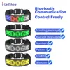 Benodigdheden APP-bediening Hond LED-halsband Programmeernaam LED-licht Halsband USB opladen LED-bord