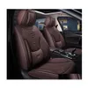 Car Seat Covers Accessory Er For Sedan Suv Durable High Quality Leather Five Seats Set Cushion Including Front And Rear Ers Fl Ered Dhu9Q