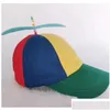 キャップ面白い冒険お父さんの帽子ファッションカラーフン竹のドラゴンフライワーク920年のヘリコプタープロペラドロップデリバリーDHQ0Pのための野球帽