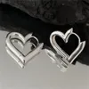 925 Pendientes cardíacos vintage de plata esterlina para mujeres Joyas de pendientes de moda prevenir accesorios de alergia GC2108