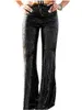 Women's Pants Fashion Black Sequin Wide Leg Flared For Women 2023 Spring Loose High Waist Shiny Trousers Party Clubwear