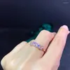 Klaster pierścionków Naturalna biżuteria do księżyca dla kobiet Oddział Wedding Pierścień luksusowy