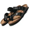 Slippers Women Summer Fashion Cork Sandals Beach Gladiator Buckle Strap Sandals Shoes women Flat Casual Beach Sandals Size 35-45 230509