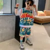 セットスーツ2023夏の子供トラックスーツ服ボーイズシャツパンツ2pcsセット幼児服の子供服