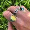 Bandringen 2023 Verander de stemming Ring Ronde Emotie Een veranderlijke ringtemperatuurregeling Gems Kleur Veranderende ringen voor vrouwen Vrouw Z0509