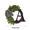 Decoratieve bloemen achternaam Jaar deur krans met boog welkom bord kerstdecoraties voor buiten 26 Engelse letters 1 stks/set