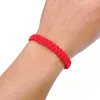 Braccialetti con ciondoli Nodi fatti a mano Rosso per donna Uomo Buona fortuna Braccialetto Corde regolabili Coppia Amicizia Corda da polso GioielliFascino