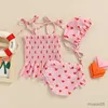 Maillot de bain deux pièces pour bébés filles, ensemble Bikini, imprimé cœur, costume de bain pour tout-petits et nourrissons