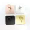 Badtillbehör Set Black Gold Color Self Lime Wall Door Handduk Kläder Hook Key Rack Kök Hanger Aluminium Robe Home U26