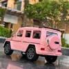 Diecast Modelo 1/24 G63 G65 Alloy Pink Car Modelo