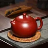 Teaware Highend Yixing Purple Clay Teapot الشهير المصنوع يدويًا مرشح ثقب الشاي Xishi Pot الخام خام خام Dahongpao zisha شاي مجموعة