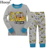 Pajamas Digger Children Pajamas Sets Baby Boys Sleepwear Clothes Suit Baby Boy PJ'S Black T-Shirt Pant 2-Pieces Suit 100% Cotton 230509