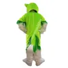 Green Wolf Husky Dog Fursuit Costume De Mascotte Top Cartoon Anime thème personnage Carnaval Unisexe Adultes Taille Noël Fête D'anniversaire En Plein Air Outfit Costume