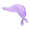 Unisexe femmes Bandana Turban foulard été réglable coton casquette de Baseball plage Protection Uv chapeaux de soleil visière carrée écharpe chapeau