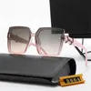 Heiße Luxus-Designer-Sonnenbrille für Mann und Frau, quadratisches Metall-Brillengestell, Spiegeldesign, coole Sommer-Strand-Sonnenbrille für Damen- und Herrenmode mit Box