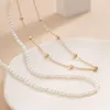 Bracelets de cheville 2023 été plage jambe chaîne pour femmes corde élastique multicouche Imitation perles cuisse corps bijoux Festival accessoires