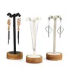 Jewelry Boxes est Bamboo Jewelry Display Stand Necklace Earring Display Stand Multiple Necklace Easel Showcase Display Holder for Necklaces 230509