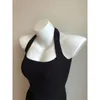 Débardeurs pour femmes Camis été tricoté jarretelle dos nu culture hauts femmes sangle de cou sans manches Sexy rouge gilet Vintage réservoir 230509