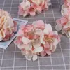 装飾的な花の花輪人工アジサイフラワーヘッド15 cm直径15 cm結婚式 /パーティーホームシミュレーションDIYウォール装飾27カラー50 PCS