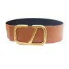 Designer de luxe femmes ceinture simple couleur unie lettres creuses ceintures carrées pour hommes boucle classique cinture noir blanc ceinture en cuir réversible