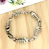 매력 팔찌 ZOSHI SILVEN PLATED FISH BONE Steel Bracelet for Women Mens 펑크 스타일 손목 뱅글 패션 파티 보석