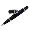 Crocodile 2060 Harts Black Rollerball Pen Fine Point 0,5 mm Sapphire på toppen med Golden Clip Writing Gift for Office Business