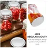 Derenwaren Sets 24 PCS Jar Grijperkussentjes Mason Canning Deksels Siliconenafdichting Liners Bulk luchtdichte glasfermenterende potten Regelmatig mond