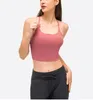 Soutien-gorge de sport pour femmes, sous-vêtements de yoga, gilet de fitness, sous-vêtements actifs de styliste, conception en forme de Y, coussinet de poitrine fixe, réservoir de sport intégré, réservoirs de yoga pour femmes à haute résistance