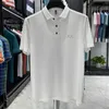 Casual glace polo shirt hommes femmes à manches courtes brodé lettre sweat designer tshirt affaires confortable pull haut mince respirant