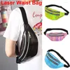 Storage Bags Holographic Fanny Packs Fashion Male Laser PU Zip Waist Beach Travel Women Belt Bag For Girls