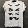 Men's T Shirts Hip-hop Mens Punk Shirt Streetwear Brand Eye Printing Print Gothic T-Shirt 2023 Harajuku Casual Cotton Short Sleeve Tshirt