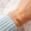 Charm Bracelets Korean Temperament Fishbone Chain For Women Men Couple Bracelet Luxury Jewelry Accessories Gifts Pulseras Mujer 2023