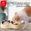 Alimentação fenice pet tigelas duplas comida de cachorro água aço inoxidável gato beber prato alimentador pet filhote de cachorro suprimentos pequenos cães gatos tigelas de alimentação