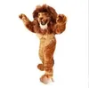 Супер милый костюм талисмана Lion Halloween Fancy Party Dress Cartoon Carnival Carnival Рождественская пасхальная реклама костюм дня рождения костюм